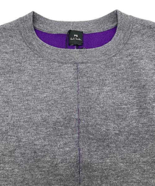 PAUL SMITH（ポールスミス）Paul Smith (ポールスミス) レイヤードカラーニットワンピース パープル サイズ:Mの古着・服飾アイテム