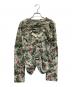 JUNYA WATANABE COMME des GARCONS ((ジュンヤワタナベ コムデギャルソン) AD2002　03SS　パラシュート期変形スリーブ総柄カットソー グリーン×ホワイト サイズ:不明：50000円
