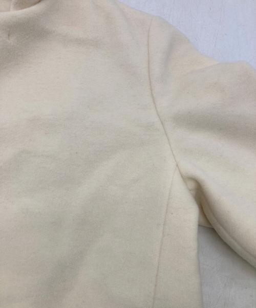 GALERIE VIE（ギャルリーヴィー）GALERIE VIE (ギャルリーヴィー) ウールダブルフェイスフーデットコート ベージュ サイズ:36の古着・服飾アイテム