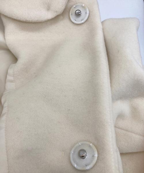GALERIE VIE（ギャルリーヴィー）GALERIE VIE (ギャルリーヴィー) ウールダブルフェイスフーデットコート ベージュ サイズ:36の古着・服飾アイテム