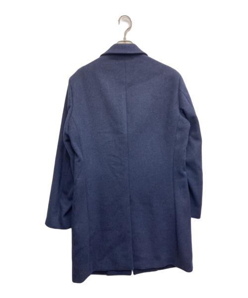 EDIFICE（エディフィス）EDIFICE (エディフィス) 140S ビーバー チェスターコート ネイビー サイズ:XLの古着・服飾アイテム
