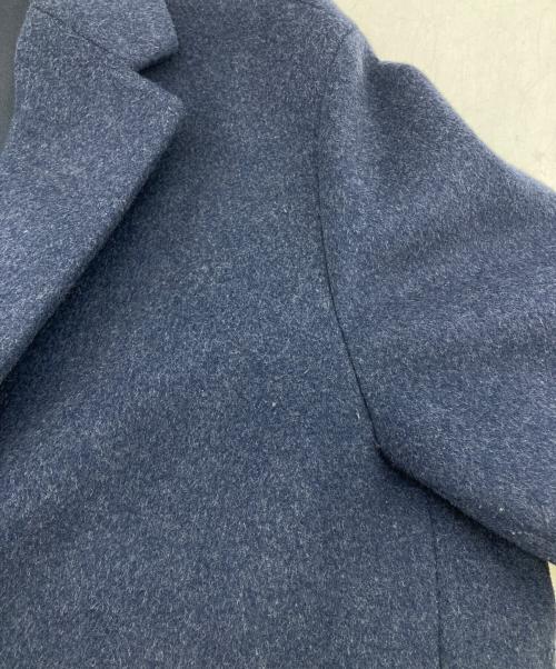 EDIFICE（エディフィス）EDIFICE (エディフィス) 140S ビーバー チェスターコート ネイビー サイズ:XLの古着・服飾アイテム