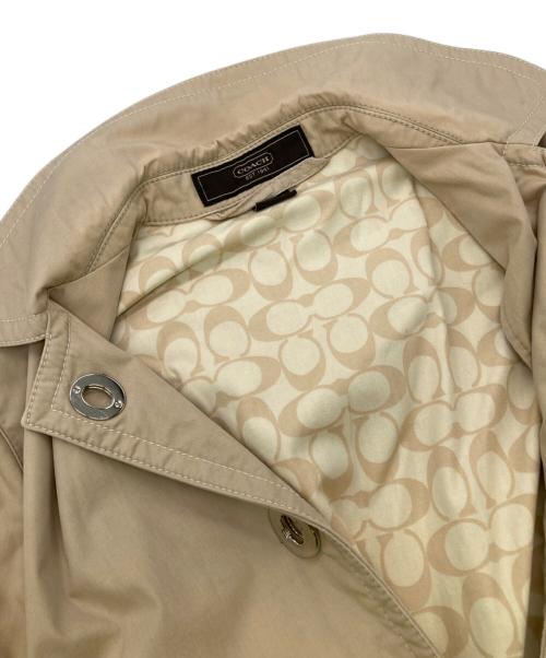 COACH（コーチ）COACH (コーチ) 裏シグネチャー柄トレンチコート ベージュ サイズ:2の古着・服飾アイテム