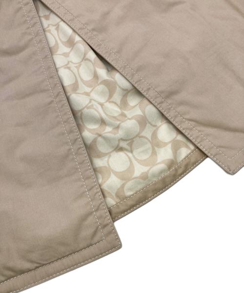 COACH（コーチ）COACH (コーチ) 裏シグネチャー柄トレンチコート ベージュ サイズ:2の古着・服飾アイテム