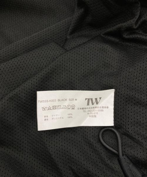 TW（トゥ）TW (トゥ) Unisex Nylon Jacket ブラック サイズ:Mの古着・服飾アイテム