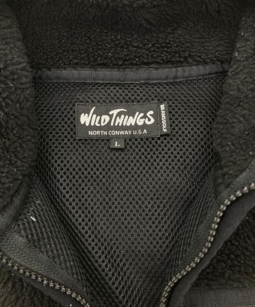 WILD THINGS（ワイルドシングス）WILD THINGS (ワイルドシングス) BEAMS GOLF (ビームスゴルフ) ボアベスト ブラック サイズ:Lの古着・服飾アイテム