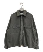 COOTIE PRODUCTIONSクーティープロダクツ）の古着「26SS　Pigment Coating T/R Twill L/S Work Shirt」｜グレー