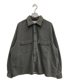 COOTIE PRODUCTIONS（クーティープロダクツ）の古着「26SS　Pigment Coating T/R Twill L/S Work Shirt」｜グレー