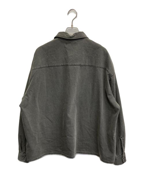 COOTIE PRODUCTIONS（クーティープロダクツ）COOTIE PRODUCTIONS (クーティープロダクツ) 26SS　Pigment Coating T/R Twill L/S Work Shirt グレー サイズ:Sの古着・服飾アイテム
