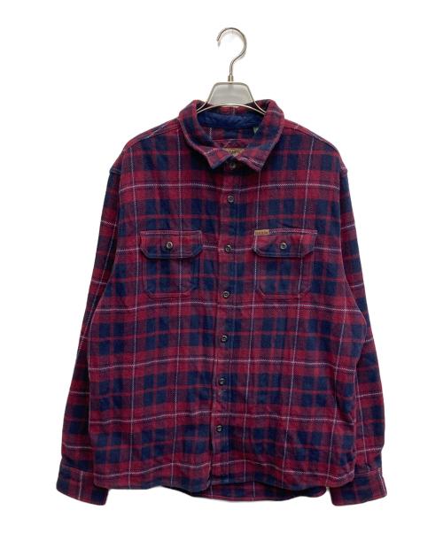 orvis（オービス）ORVIS (オービス) ネルシャツ レッド×ネイビー サイズ:XLの古着・服飾アイテム