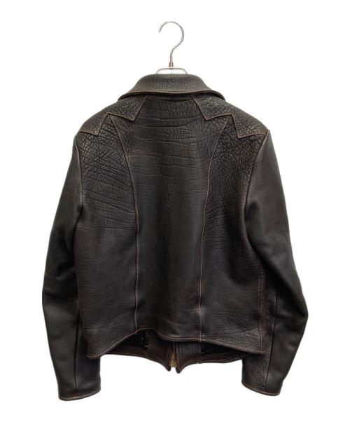 NAKED SUN（ネイキッドサン）NAKED SUN (ネイキッドサン) PROMISED LAND GOATSKIN  レザージャケット ブラウン サイズ:40の古着・服飾アイテム