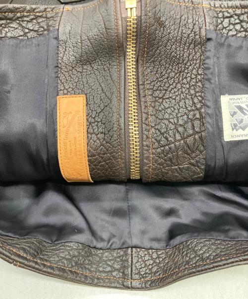 NAKED SUN（ネイキッドサン）NAKED SUN (ネイキッドサン) PROMISED LAND GOATSKIN  レザージャケット ブラウン サイズ:40の古着・服飾アイテム