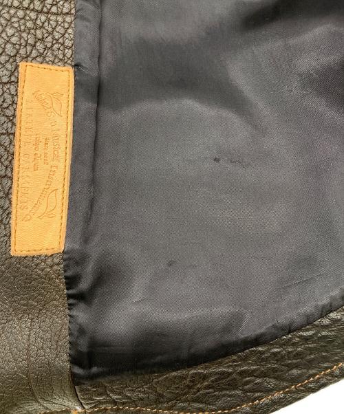 NAKED SUN（ネイキッドサン）NAKED SUN (ネイキッドサン) PROMISED LAND GOATSKIN  レザージャケット ブラウン サイズ:40の古着・服飾アイテム