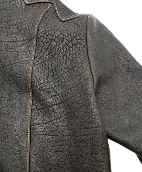 NAKED SUN（ネイキッドサン）NAKED SUN (ネイキッドサン) PROMISED LAND GOATSKIN  レザージャケット ブラウン サイズ:40の古着・服飾アイテム