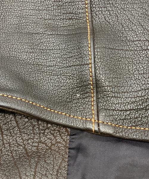 NAKED SUN（ネイキッドサン）NAKED SUN (ネイキッドサン) PROMISED LAND GOATSKIN  レザージャケット ブラウン サイズ:40の古着・服飾アイテム