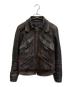 NAKED SUN（ネイキッドサン）の古着「PROMISED LAND GOATSKIN  レザージャケット」｜ブラウン