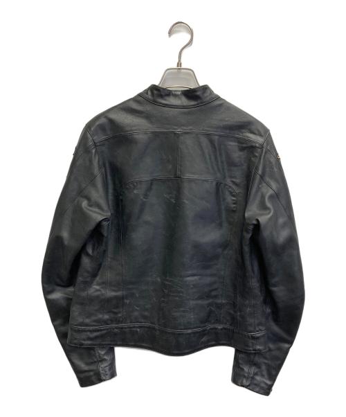 DUCATI BY DAiNESE（ドゥカティ バイ ダイネーゼ）DUCATI BY DAiNESE (ドゥカティ バイ ダイネーゼ) ワッペンバイカーレザージャケット ブラック サイズ:48の古着・服飾アイテム