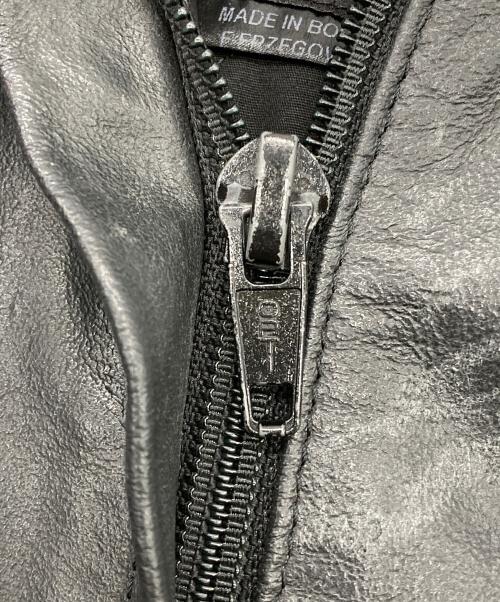 DUCATI BY DAiNESE（ドゥカティ バイ ダイネーゼ）DUCATI BY DAiNESE (ドゥカティ バイ ダイネーゼ) ワッペンバイカーレザージャケット ブラック サイズ:48の古着・服飾アイテム