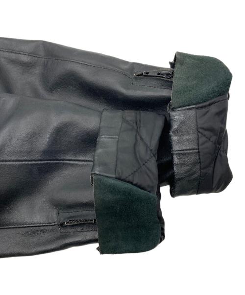 DUCATI BY DAiNESE（ドゥカティ バイ ダイネーゼ）DUCATI BY DAiNESE (ドゥカティ バイ ダイネーゼ) ワッペンバイカーレザージャケット ブラック サイズ:48の古着・服飾アイテム