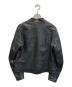 DUCATI BY DAiNESE (ドゥカティ バイ ダイネーゼ) ワッペンバイカーレザージャケット ブラック サイズ:48：12000円