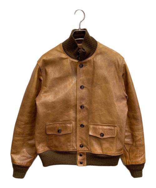 BUZZ RICKSON'S（バズリクソンズ）Buzz Rickson's (バズリクソンズ) A-1 BRONCO HIDE フライトジャケット ブラウン サイズ:38の古着・服飾アイテム