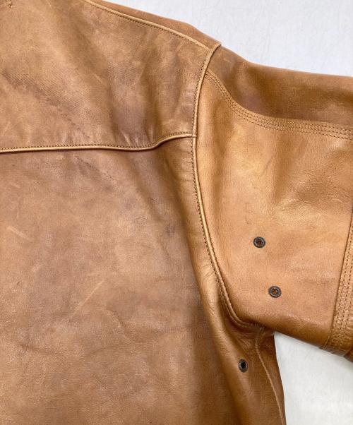 BUZZ RICKSON'S（バズリクソンズ）Buzz Rickson's (バズリクソンズ) A-1 BRONCO HIDE フライトジャケット ブラウン サイズ:38の古着・服飾アイテム