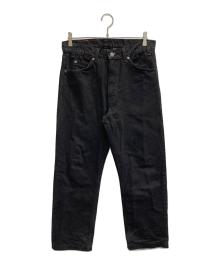 LEVI'S（リーバイス）の古着「オレンジタブ 97年製 ボタン裏411 後染め505ブラックデニムパンツ」｜ブラック