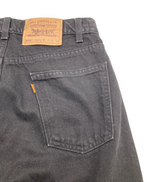 LEVI'S（リーバイス）LEVI'S (リーバイス) オレンジタブ 97年製 ボタン裏411 後染め505ブラックデニムパンツ ブラック サイズ: W33×L30の古着・服飾アイテム