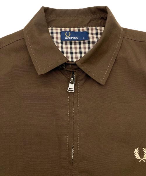 FRED PERRY（フレッドペリー）FRED PERRY (フレッドペリー) ハリントンジャケット ブラウン サイズ:Lの古着・服飾アイテム