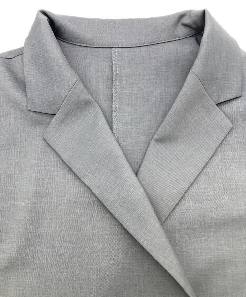 Noble（ノーブル）Noble (ノーブル) エステルツイルショートジレブラウス グレー サイズ:FREEの古着・服飾アイテム