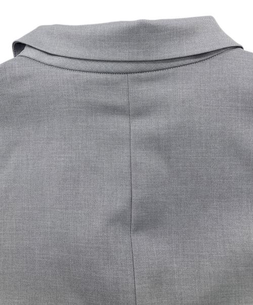 Noble（ノーブル）Noble (ノーブル) エステルツイルショートジレブラウス グレー サイズ:FREEの古着・服飾アイテム