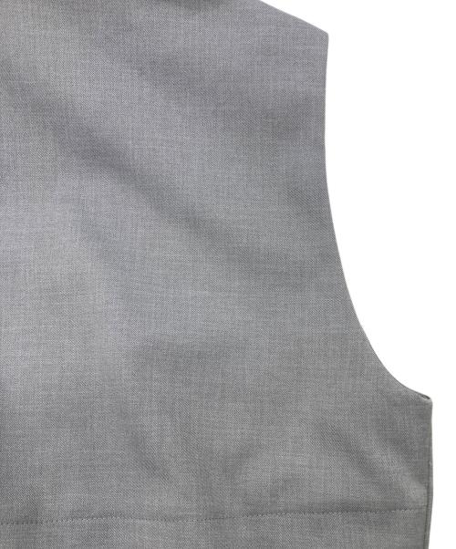 Noble（ノーブル）Noble (ノーブル) エステルツイルショートジレブラウス グレー サイズ:FREEの古着・服飾アイテム