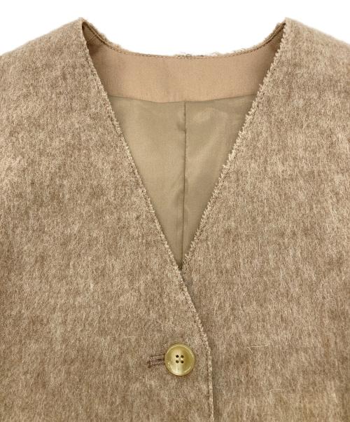 Plage（プラージュ）Plage (プラージュ) shaggy ロングベスト ベージュ サイズ:36の古着・服飾アイテム
