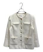 HER LIP TOハーリップトゥ）の古着「Classic Long Tweed Jacket」｜ホワイト