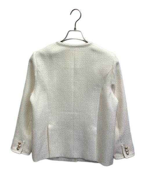 HER LIP TO（ハーリップトゥ）Her lip to (ハーリップトゥ) Classic Long Tweed Jacket ホワイト サイズ:Sの古着・服飾アイテム