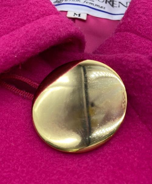 Yves Saint Laurent（イヴサンローラン）Yves Saint Laurent (イヴサンローラン) ウールコート ピンク サイズ:9A3の古着・服飾アイテム