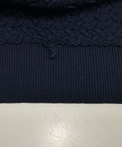Salvatore Ferragamo（サルヴァトーレ フェラガモ）Salvatore Ferragamo (サルヴァトーレ フェラガモ) クルーネックニット ネイビー サイズ:SIZE Lの古着・服飾アイテム