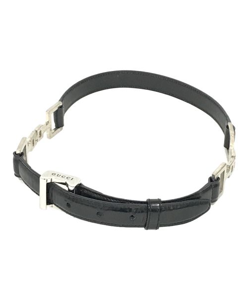 GUCCI（グッチ）GUCCI (グッチ) ベルト ブラック サイズ:表記無しの古着・服飾アイテム