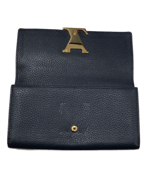 LOUIS VUITTON（ルイ ヴィトン）LOUIS VUITTON (ルイ ヴィトン) ポルトフォイユ・カプシーヌ ネイビーの古着・服飾アイテム