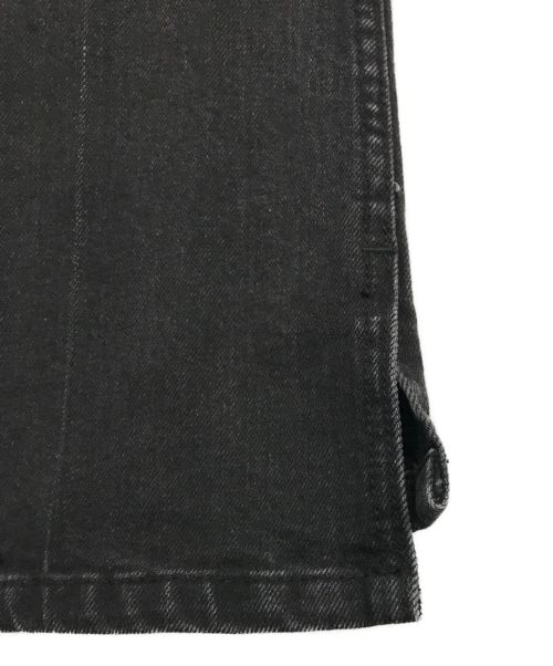 Mila Owen（ミラオーウェン）Mila Owen (ミラオーウェン) 裾スリットスリムストレートデニムパンツ ブラック サイズ:SIZE　0の古着・服飾アイテム