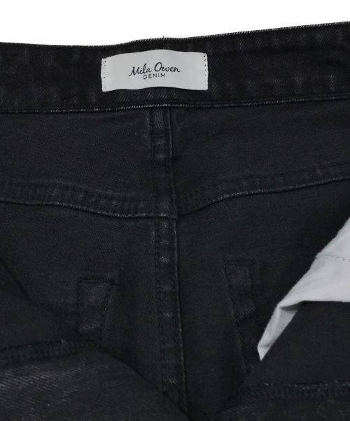 Mila Owen（ミラオーウェン）Mila Owen (ミラオーウェン) 裾スリットスリムストレートデニムパンツ ブラック サイズ:SIZE　0の古着・服飾アイテム