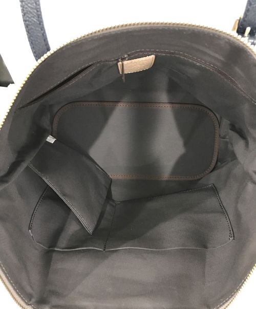 russet（ラシット）russet (ラシット) トートバッグ ベージュ×ネイビーの古着・服飾アイテム