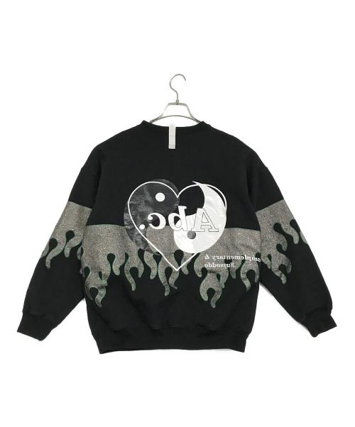 Advisory Board Crystals（アドバイザリー ボード クリスタルズ）Advisory Board Crystals (アドバイザリー ボード クリスタルズ) プリントスウェット ブラック サイズ:SIZE Sの古着・服飾アイテム