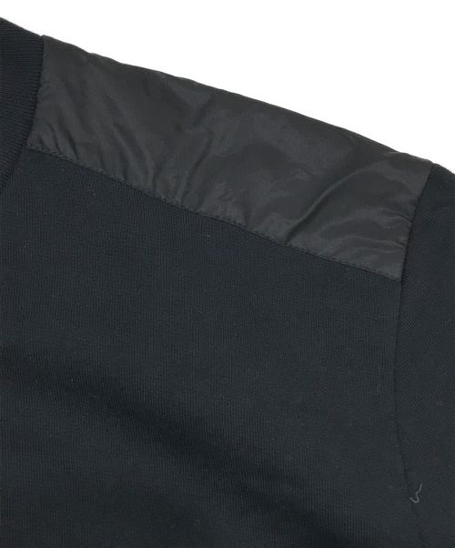 PRADA（プラダ）PRADA (プラダ) ロゴプリントナイロン切り替えスウェット ブラック サイズ:SIZE　XXLの古着・服飾アイテム
