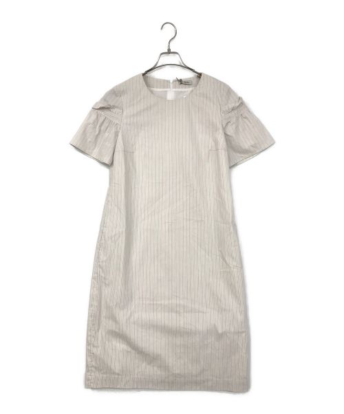 Cappellini（カッペリーニ）Cappellini (カッペリーニ) カットソーワンピース ベージュ×ホワイト サイズ:SIZE 40 未使用品の古着・服飾アイテム