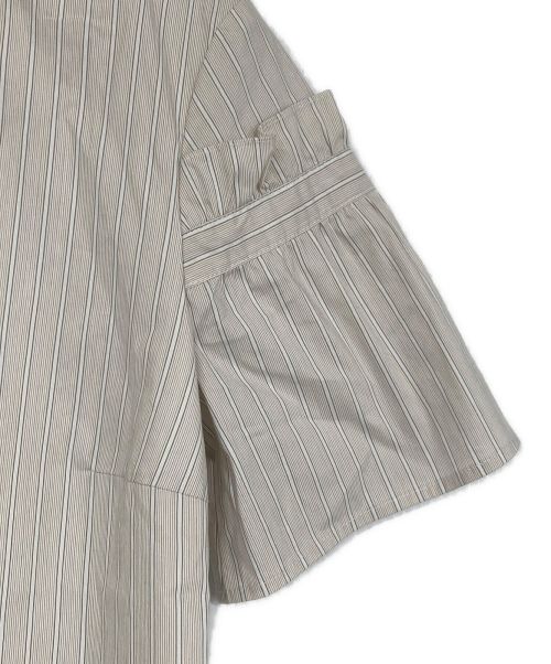 Cappellini（カッペリーニ）Cappellini (カッペリーニ) カットソーワンピース ベージュ×ホワイト サイズ:SIZE 40 未使用品の古着・服飾アイテム