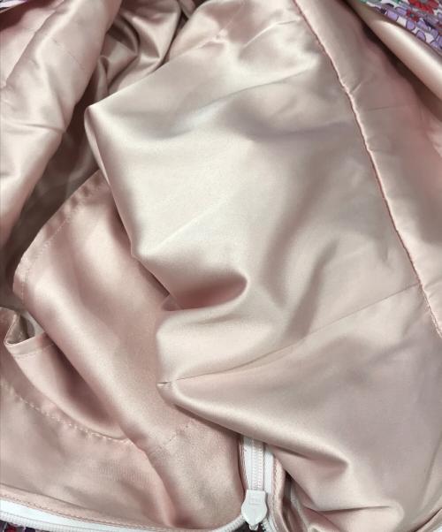 Kate Spade（ケイトスペード）Kate Spade (ケイトスペード) ノースリーブワンピース ピンク×レッド サイズ:SIZE 0の古着・服飾アイテム