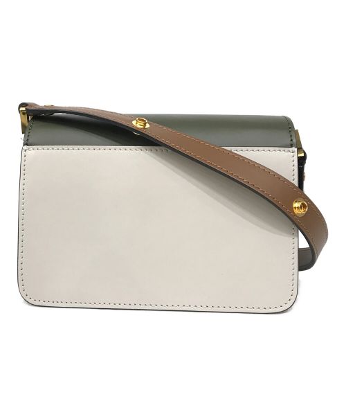 MARNI（マルニ）MARNI (マルニ) TRUNKショルダーバッグ カーキ×ブラウンの古着・服飾アイテム