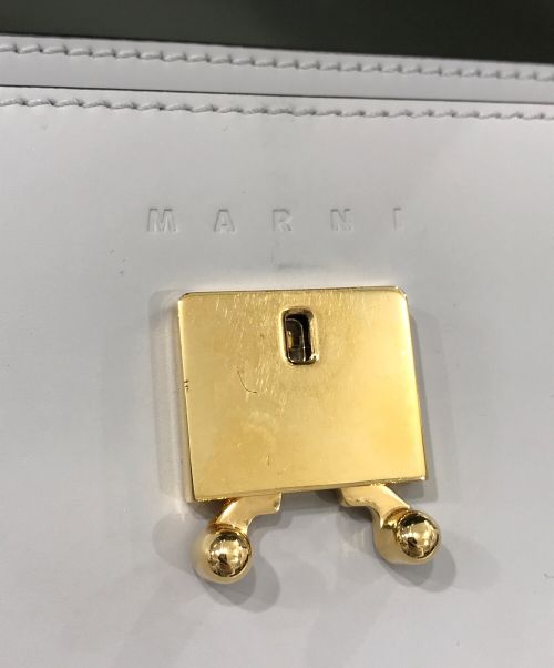 MARNI（マルニ）MARNI (マルニ) TRUNKショルダーバッグ カーキ×ブラウンの古着・服飾アイテム