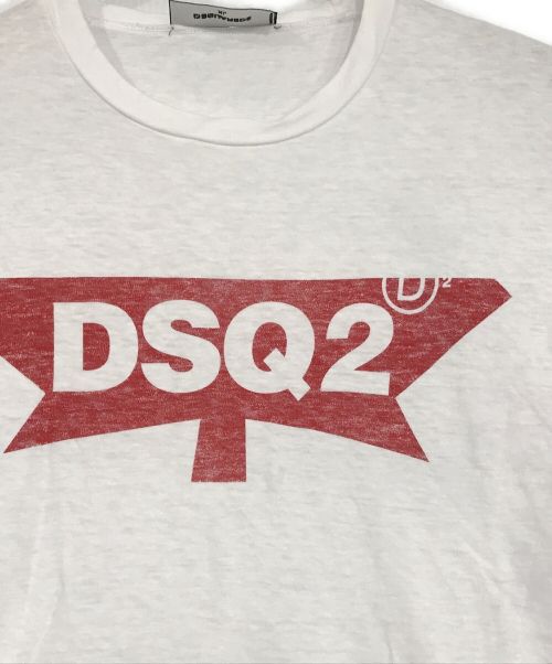 DSQUARED2（ディースクエアード）DSQUARED2 (ディースクエアード) プリントTシャツ ホワイト サイズ:SIZE　XLの古着・服飾アイテム